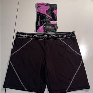 Thermajane Black Compression Shorts 2XL NWT
